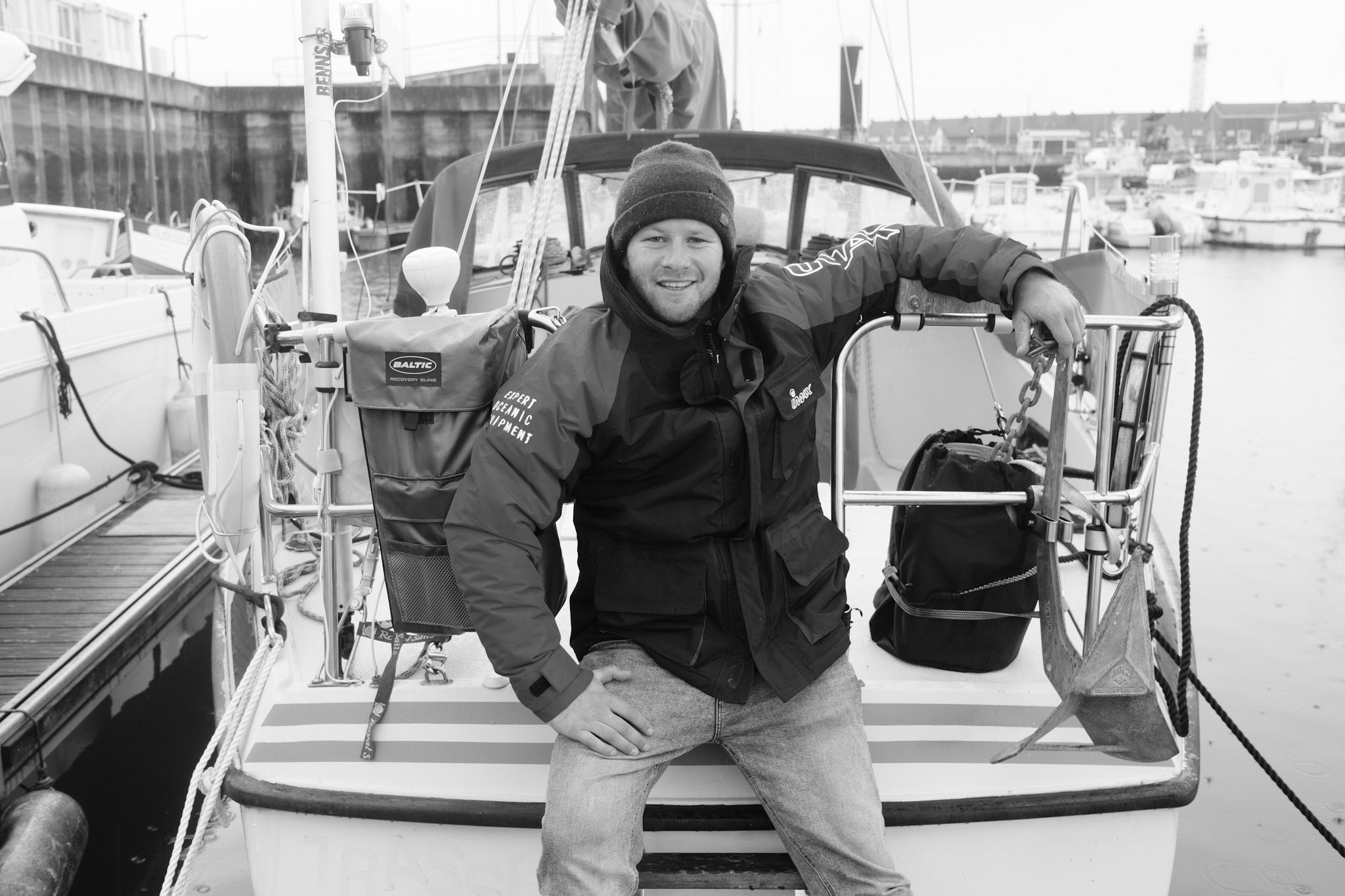 Arthur Falisse on the boat